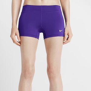 Nike performance purple spandex shorts NWOT